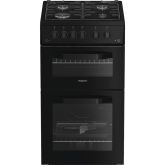 Hotpoint Hotpoint HTG5GCB Freestanding 50cm Gas Cooker - Black