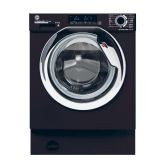 Hoover HBDOS 695TAMCBE-80 H-WASH&DRY 300 PRO Integrated Washer Dryer, 9/5kg Capacity, 1600rpm, D/A Energy Rated - Black & Chrome