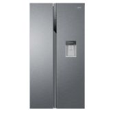 Haier HSR3918EWPG 90cm American Style Side-by-Side Fridge Freezer - Platinum Inox