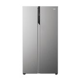 Haier HSR5918DNMP 90cm American Style Side-by-Side Fridge Freezer - Platinum Inox