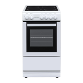 Statesman C050ESCW 50cm Single Cavity Electric Cooker - White