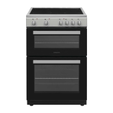 Statesman EDC60S2 60cm Double Oven Electric Ceramic Cooker - Silver