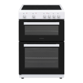 Statesman 60cm Double Oven Electric Ceramic Cooker - White