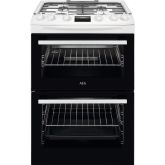 AEG CGX6130ACW 60cm Double Oven Gas Cooker - White