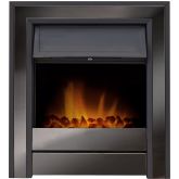Aurora Zodiac Inset Electric Fire Obsidian Black