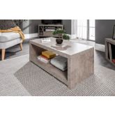 GFW BLCCFTCON BLOC COFFEE TABLE WITH SHELF CONCRETE