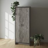 GFW BOS2DWGRY BOSTON 2 DOOR WARDROBE GREY