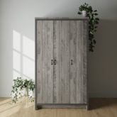 GFW BOS3DWGRY BOSTON 3 DOOR WARDROBE GREY