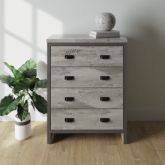 GFW BOS4DCGRY BOSTON 4 DRAWER CHEST GREY