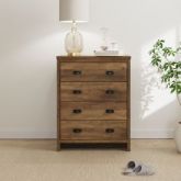 GFW BOS4DCKNO BOSTON 4 DRAWER CHEST KNOTTY OAK