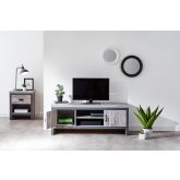 GFW BOSTVUGRY BOSTON 2 DOOR TV UNIT GREY