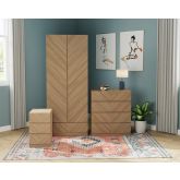 GFW CAT3PCOAK Catania 3 Piece Bedroom Set Oak 