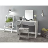 GFW ELIDRSWHT ELIZABETH DRESSING TABLE SET WHITE + GREY