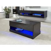 GFW GALCOFBLK GALICIA COFFEE TABLE WITH LED BLACK