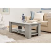 GFW GRPLCTGRY LIFT UP COFFEE TABLE GREY