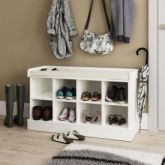 GFW KEMSHBWHT KEMPTON SHOE BENCH WHITE