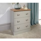 GFW KEN3DCGRY KENDAL 3 DRAWER CHEST GREY