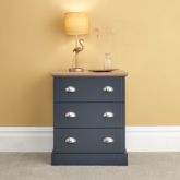 GFW KEN3DCSBL KENDAL 3 DRAWER CHEST SLATE BLUE