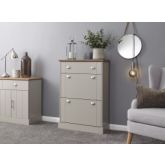 GFW KENDSCGRY KENDAL DELUXE SHOE CABINET GREY