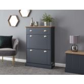 GFW KENDSCSBL KENDAL DELUXE SHOE CABINET SLATE BLUE