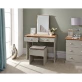 GFW KENDTSGRY KENDAL DRESSING TABLE WITH STOOL GREY