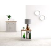 GFW KENLAMGRY KENDAL LAMP TABLE GREY