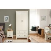 GFW LAN22WCRM LANCASTER 2 DOOR 2 DRAWER WARDROBE CREAM