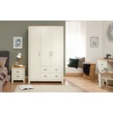 GFW LAN32WCRM LANCASTER 3 DOOR 2 DRAWER WARDROBE CREAM