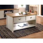 GFW LANCOFCRM LANCASTER 2 DRAWER COFFEE TABLE CREAM