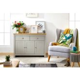 GFW LANLSBGRY LANCASTER LARGE SIDEBOARD GREY