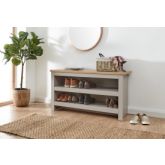 GFW LANSSBGRY LANCASTER SIMPLE SHOE BENCH GREY