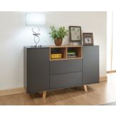 GFW MDNSIDGRY MODENA SIDEBOARD CONSOLE GREY