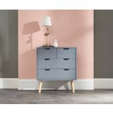 GFW NBG22CDGR NYBORG 2+2 DRAWER CHEST DARK GREY