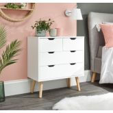 GFW NBG22CWHT NYBORG 2+2 DRAWER CHEST WHITE