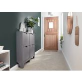 GFW NRW2TSGRY NARROW 4 DRAWER SHOE CABINET GREY