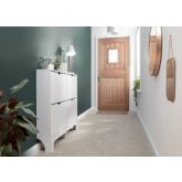 GFW NRW2TSWHT NARROW 4 DRAWER SHOE CABINET WHITE