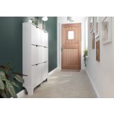GFW NRW3TSWHT NARROW 6 DRAWER SHOE CABINET WHITE