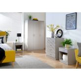 GFW PAN4PCGRY PANAMA 4PCE BEDROOM SET GREY