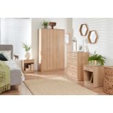 GFW PAN4PCOAK PANAMA 4PCE BEDROOM SET OAK