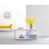 GFW POLCFTWHT POLAR HIGH GLOSS LED COFFEE TABLE WHITE