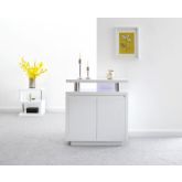 GFW POLSIDWHT POLAR HIGH GLOSS LED SIDEBOARD WHITE