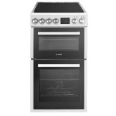 Teknix TKED54W Ceramic Double Oven Cooker 50Cm White