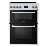 Teknix TKED64W 60Cm Ceramic Double Oven Cooker White