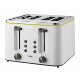 Beko Tam4341w 4 Slice Toaster