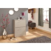 GFW STG2TSGRY STIRLING TWO TIER SHOE CABINET GREY