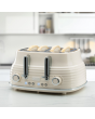 Daewoo SDA2483GE Sienna 4 Slice Toaster Cream