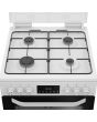 Hotpoint HDG6GDCW Freestanding 60cm Gas Double Cooker - White