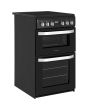 Hotpoint HD5V93CCB/UK Electric Freestanding 50cm Double Cooker - Black