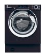 Hoover HBDOS 695TAMCBE-80 H-WASH&DRY 300 PRO Integrated Washer Dryer, 9/5kg Capacity, 1600rpm, D/A Energy Rated - Black & Chrome