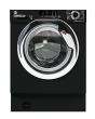 Hoover HBDS495D1ACBE-80 H-WASH&DRY 300 LITE Integrated Washer Dryer, 9/5kg Capacity, 1400rpm, E/C Energy Rated - Black & Chrome